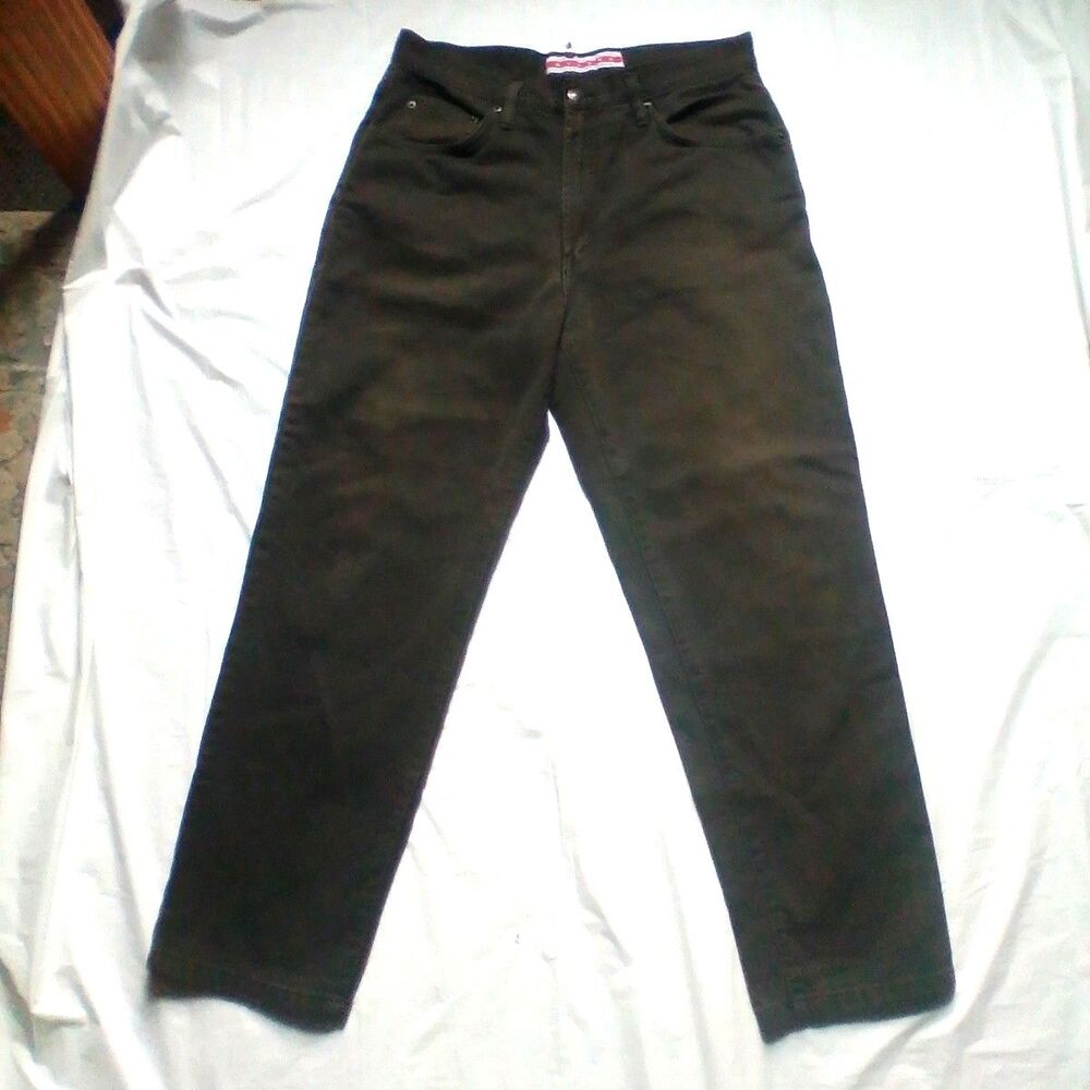 ​Merona Mens Jeans 34x30 Brown Denim Pants Regular Fit 100% Cotton Casual Adult